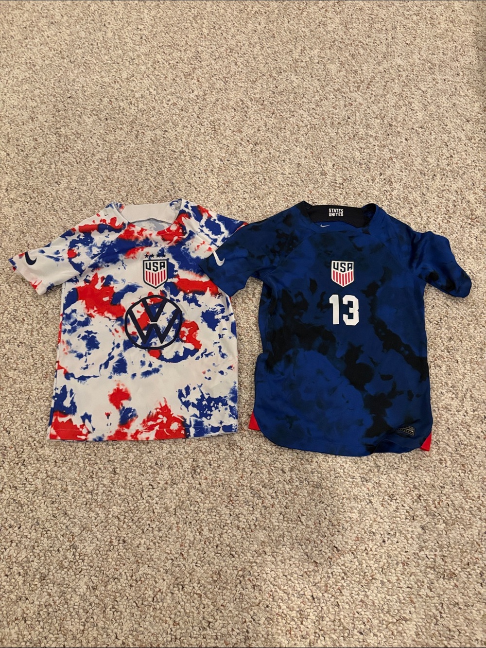 Nike USA soccer jerseys youth small